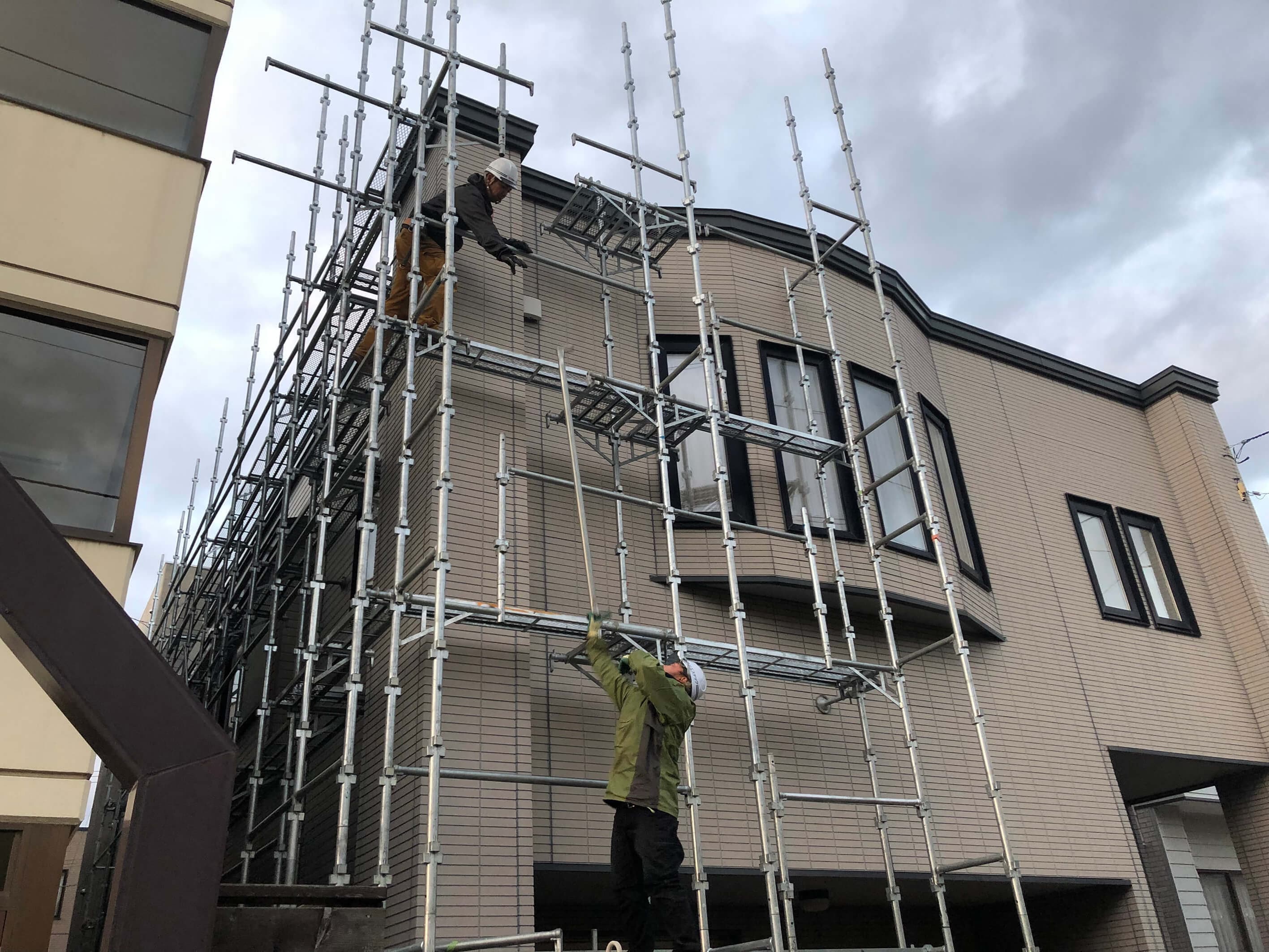 仮設足場工事